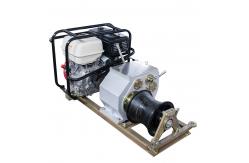 China 5000kg 5Ton Petrol Cable Pulling Winch Machine With Belt Driven supplier