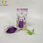 Custom Matte Printing Foil Pouch Packaging Flat Bottom Body Scrub Bag With Zipper