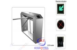 China Access Control tripod access system , turnstile entrance With Fingerprint Barcode Reader supplier