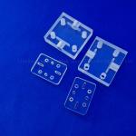 Semiconductor Laser Drilling Transparent Quartz Glass Plate With Hole for sale