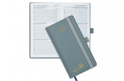 China Grey Small Softcover Spiral Academic Planner For July 2023 June 2023 supplier