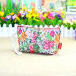 Biodegradable Printed Polyester Cosmetic Bag With Handle