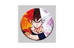China Round 5x5cm 3D Flip Lenticular Anime Pins With Goku supplier
