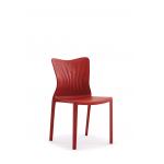 Stackable Dining Office Waiting Room Chairs PP Plastic Modern for sale