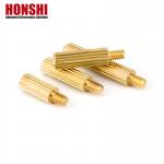 Male Brass Spacer Studs With Metric Thread Internal External Knurled Standoff Customized