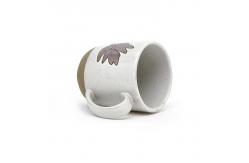 China Handmade Harvest Coffee Mug Ceramic Stoneware Mugs Gift With 3D Silk Print supplier