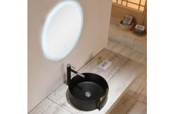 China Oval Ceramic 9L Sanitary Ware Basin Matte Black Bathroom Bowl Sinks supplier
