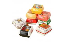 China Customized eco-friendly biodegradable french fries burger fast food packaging box burger box supplier