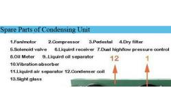 China air cooled Condensing Unit 4NES-20Y for cold room , 20HP R404a supplier