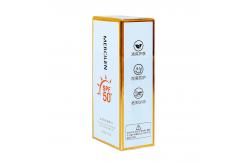 China Custom Printed Cardboard Cosmetic Kit Packing Boxes For Perfume Oil Sun Cream supplier