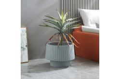 China Rust Resistant Fiber Clay Planters Smooth Surface Easily Assembled supplier