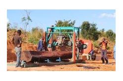China Horizontal cutting electrical chainsaw mill portable /Petrol sawmill chainsaw supplier