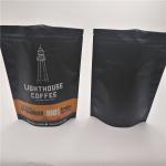 Food Grade printed plastic bags , nuts coffee bean packaging rotogravure printing for sale