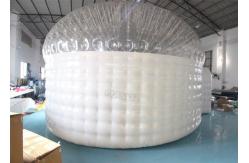 China Half Transparent PVC 6m Inflatable Christmas Igloo Tent supplier