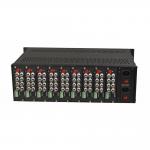 Video Media Converter Chassis 3U Rack For Video Optical Converter Dual Power Input for sale