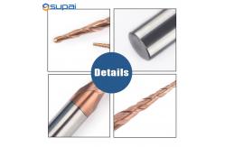 China 4 Flutes 3/8 TiN Coated Tapered End Mills supplier