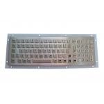 Metal Sealed Stainless Steel Keyboard Dynamic Washable SUS304 Brushed for sale