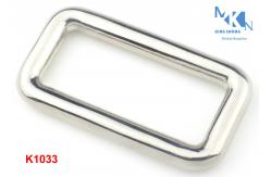 China Bag Shiny Metal Rectangle Ring Hardware , Multi - Purpose Square Metal Ring supplier