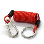 Best PVC Coating Safety Spring Coil Retractable Tool Lanyard for sale