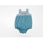 Cotton Polka Dot Baby Dress Pants Check Seam Stitching Short Overall Summer Soft for sale