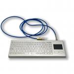 Stainless Steel Industrial Keyboard With Touch Pad IP67 Signal Isolation Barrier for sale