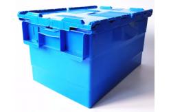 China Blue Grey Green 60L Plastic Storage Container With Lid supplier