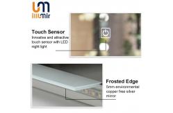 China Large Hotel Bathroom Vanity Mirror with LED Light Enhance customizable supplier