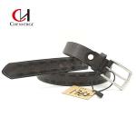 CHENVERGE Black Men's Genuine Leather Braided Belt Practical Wear Resistant for sale