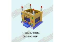 China Commercial Inflatable Bounce House With Birthday Cake Patterns supplier