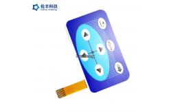 China Customized Design Flat Membrane Switch With Flexible Circuit And Connector supplier