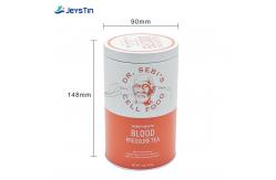 China Customized Printing Tin Coffee Cans With Screw On Lid supplier