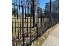 China Galvanized Finish Tubular Steel Fence Corrosion-Proof supplier