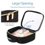 Toiletry Bag with Handle Large Opening Clear Toiletry Bags Fit Carry-on