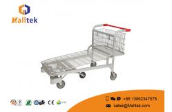 China Heavy Duty Industrial Material Handling Trolley Transport Cargo Trolley With 5 Wheels supplier