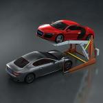 Mini Tilting Two Post Simple Parking Lift Double Stack Parking System for sale