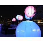 Dual Color White Led Light Up Balloons With DMX Events Decoration Use for sale