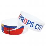 Waterproof Tyvek Paper Wristbands Snap Closure Sequential Numbering Barcoding for Event Management Solutions for sale