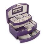 Velet Interior Purple Jewellery Organizer Storage Case for sale