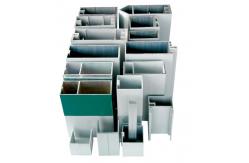 China Hidden Frame Aluminium Curtain Walling Systems Extruded For Villas supplier