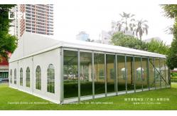 China Flame Retardant M2 Wedding Event Tents With Glass Sidewalls From Liri supplier