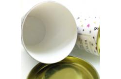 China CMYK Printing Recycled Paper Composite Cans / Tea Tin Packaging Tube supplier