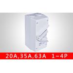 IP66 Four Pole Triple Pole Weatherproof Isolator Switch / Outdoor Plug Socket for sale
