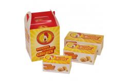 China Takeout fried chicken box food grade customized logo biodegradable white cardboard packaging box supplier