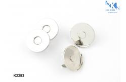 China Ultrathin Half Cover Magnetic Button Closure , Handbag Clasps And Closures supplier