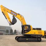 Safety Frame Rubber Tire Excavator Yellow Mini Hydraulic Excavator for sale