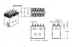 China G7J-4A-PZ-AC200-240V  General Purpose Relay OMRON Low Signal Relays DIP supplier