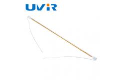 China Gold Coating Quartz Infrared Halogen Lamp Single tube 230V 1200W supplier