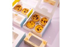 China Matt Lamination Cake Packaging Boxes for Offset Printing Egg Tart Packaging supplier