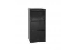China 3 Drawers Key Lock Knock Down Metal Drawer Cabinet supplier