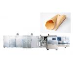 Stainless Steel Ice Cream Cone Production Line With Touch Screen Panel Energy Efficient for sale